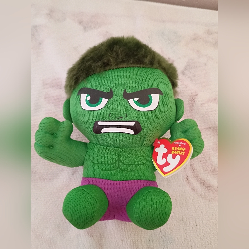 Ty Beanie Babies Green Hulk Plush Toy